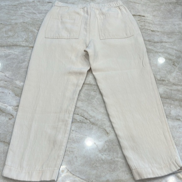 ZARA High Rise Slouchy Tapered Pants – Ivory, Size Small - Picture 9 of 14